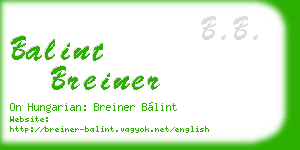 balint breiner business card
